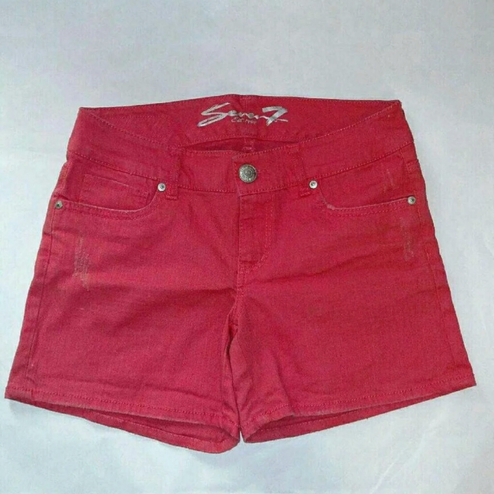 Seven 7 Coral Denim Shorts - Size 8